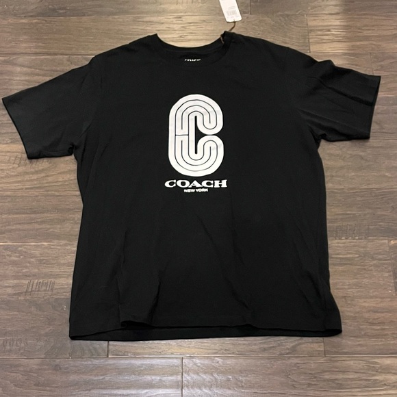 Coach Shirts Coach New York Reflective T Shirt Short Sleeve Mens Xl New Black Poshmark